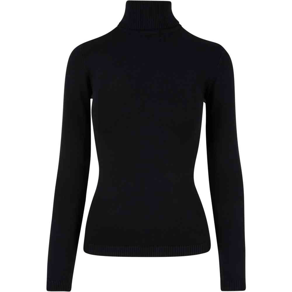 Urban Classics - Knitted Turtleneck Sweatshirt - Schwarz